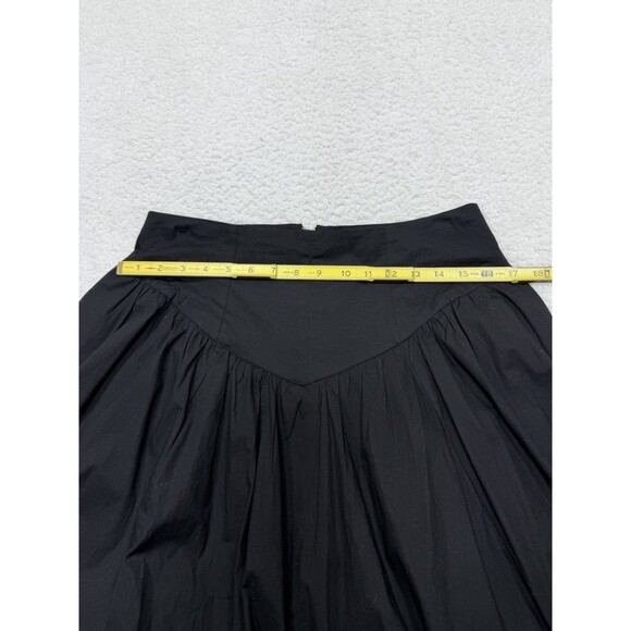 Anthropologie Maeve Maxi Skirt Black Drop Waist Cotton Preppy Boho Size 10 New - Picture 8 of 14